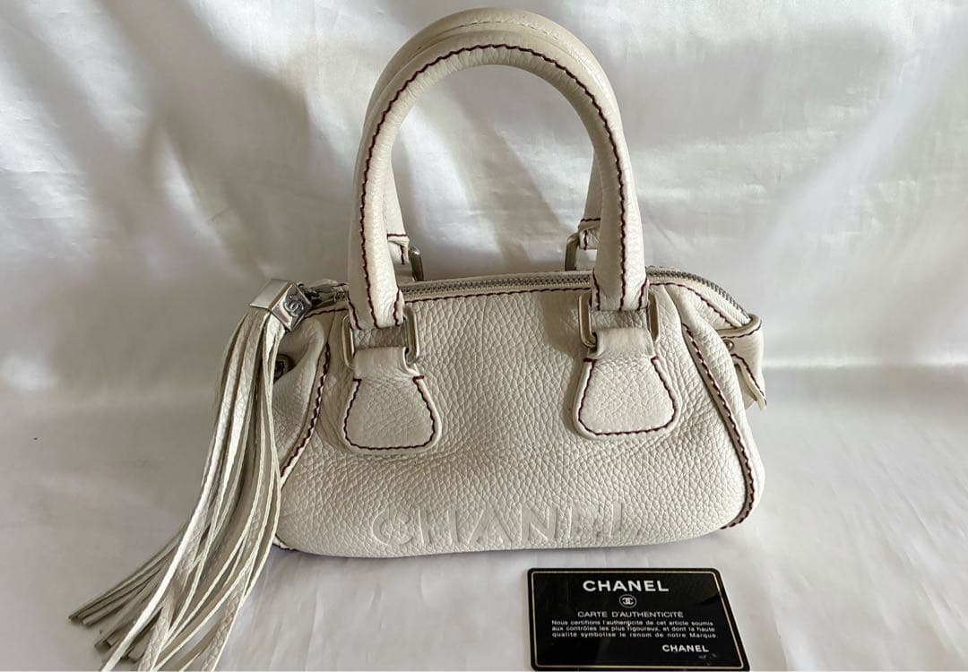 マーチ 様♡CHANEL キャビアスキン　フリンジ ハンドバッグ