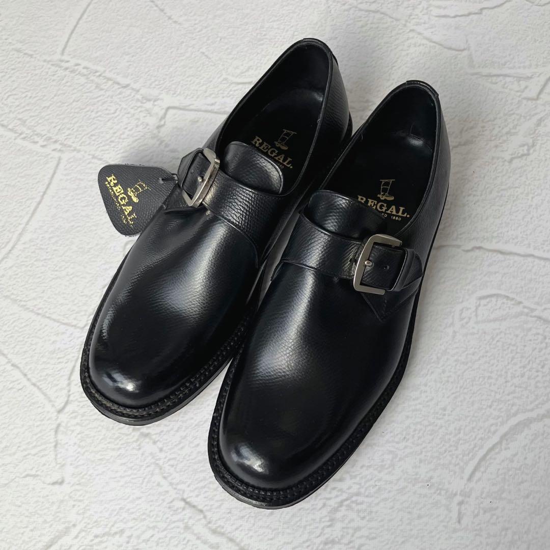 【新品未使用】リーガル シングルモンクストラップ ビジネス シューズ 25cm
