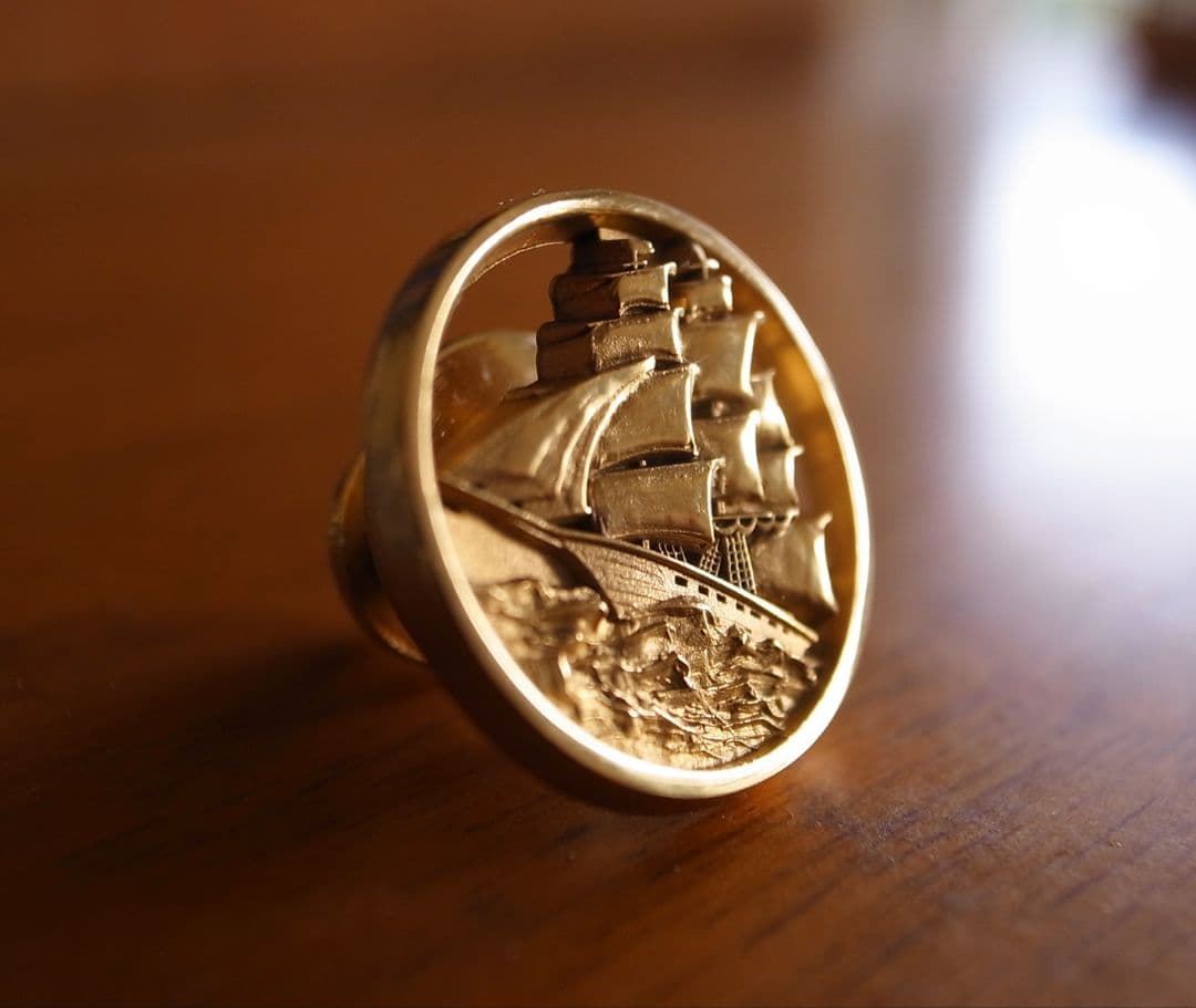 超稀少 PAN AM パンナム 退職記念バッジ＆証書／社章 パイロット クルー