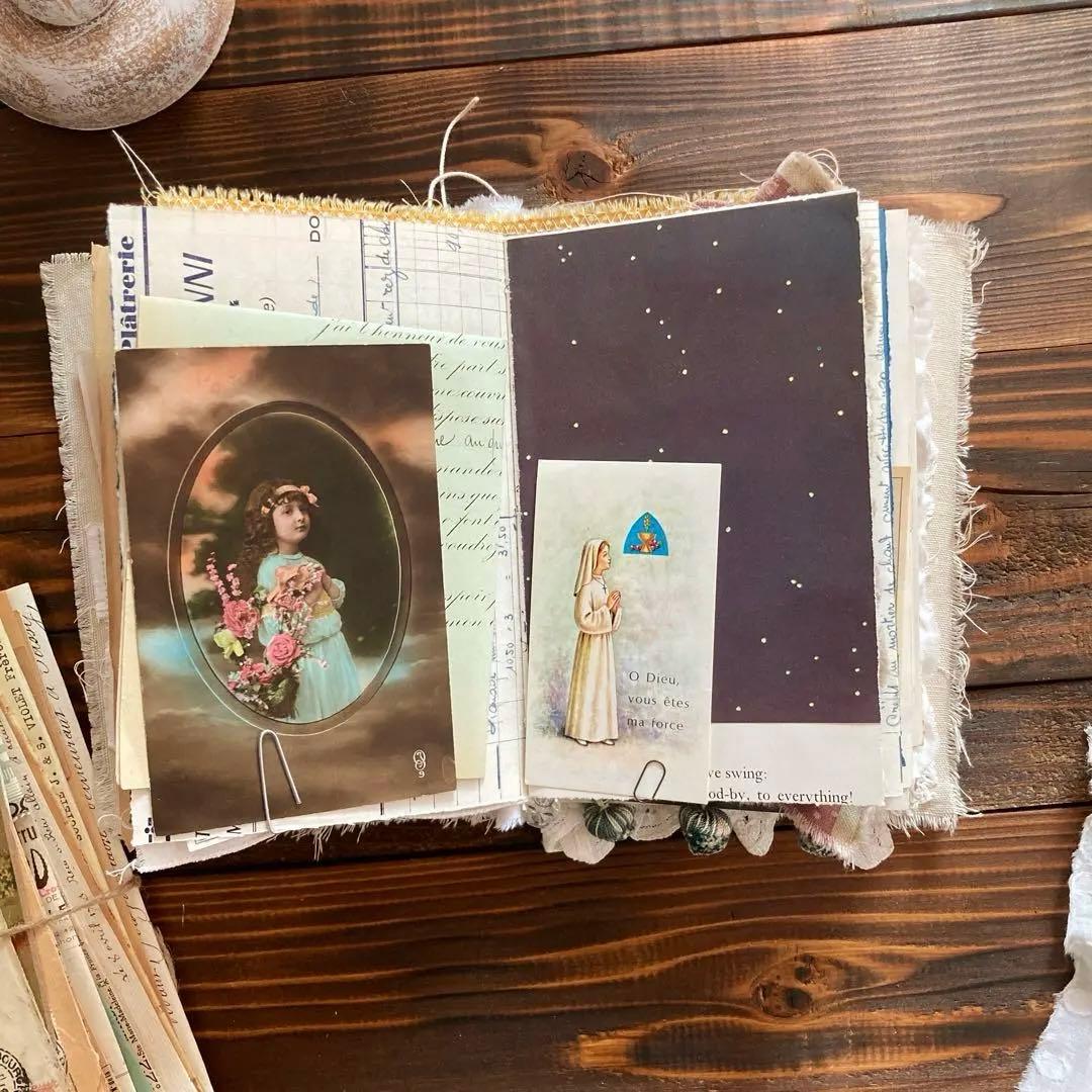 ジャンクジャーナル　junk journal雑記帳　エフェメラセット