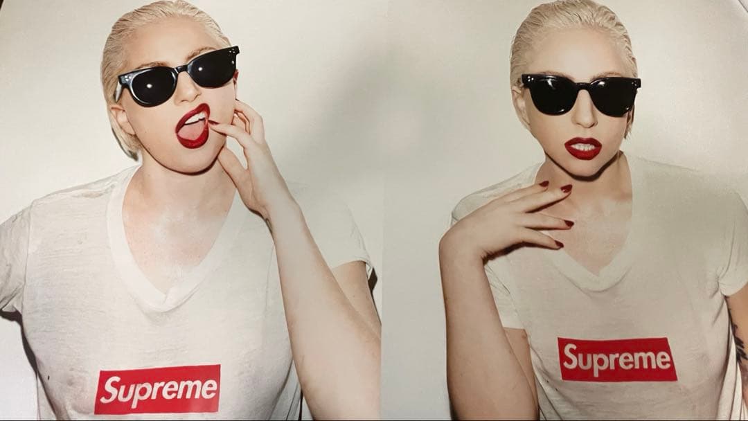 Supreme Lady GaGa ポスター 2連 uncut double - メルカリ