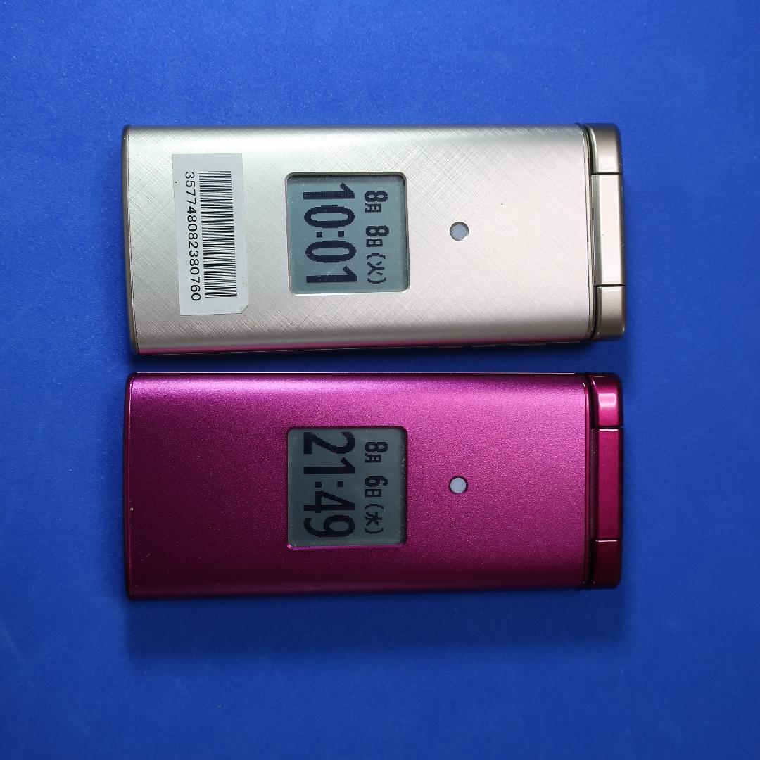 かんたんケータイ au KYF38ピンク ＆ KYF36シルバー 2台セット - メルカリ