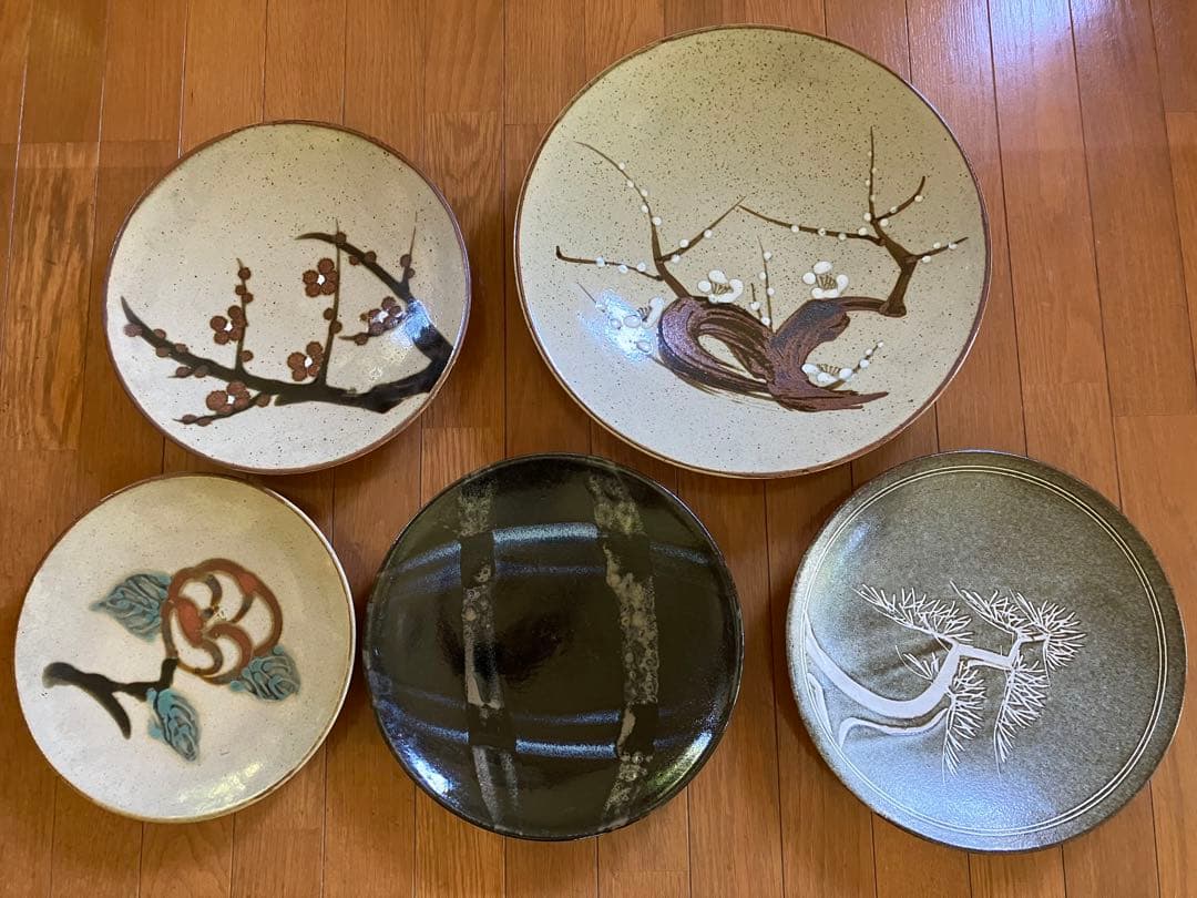 飾り 大皿 5枚 皿立て3個付き