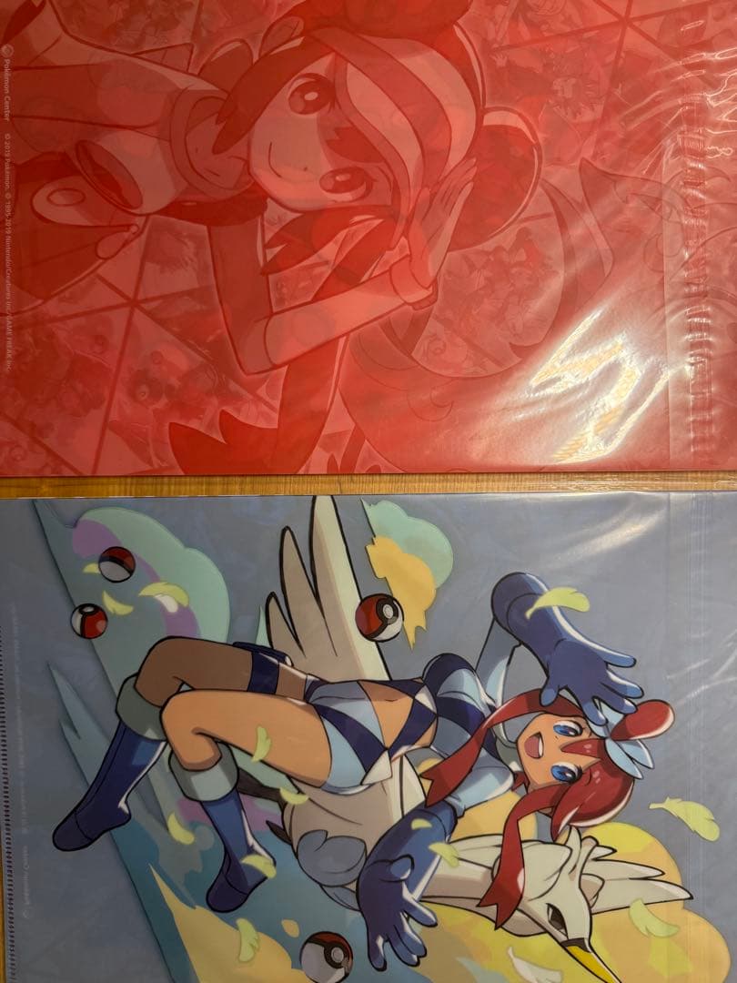 ポケモン A4クリアファイル５枚セット メイ カミツレ フウロ　レッド　グリーン