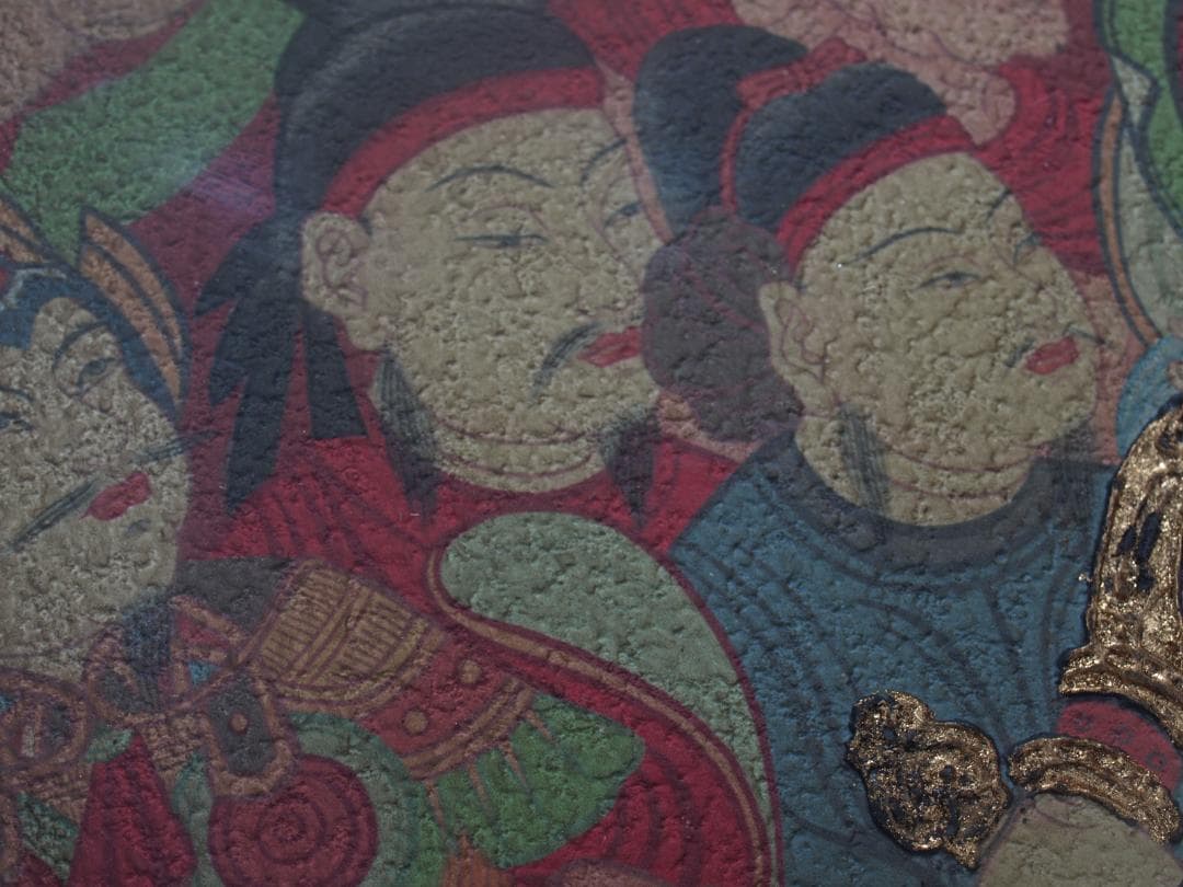 中国の壁画 戦時のもの 人物図 貴重品 AK1933A1-4