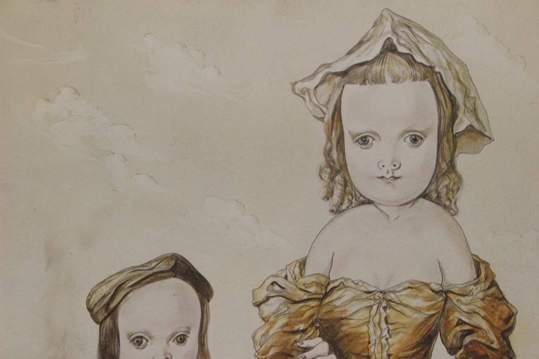 藤田嗣治 エスタンプリトグラフ「パンを持つ少女」販売証明書付き 250