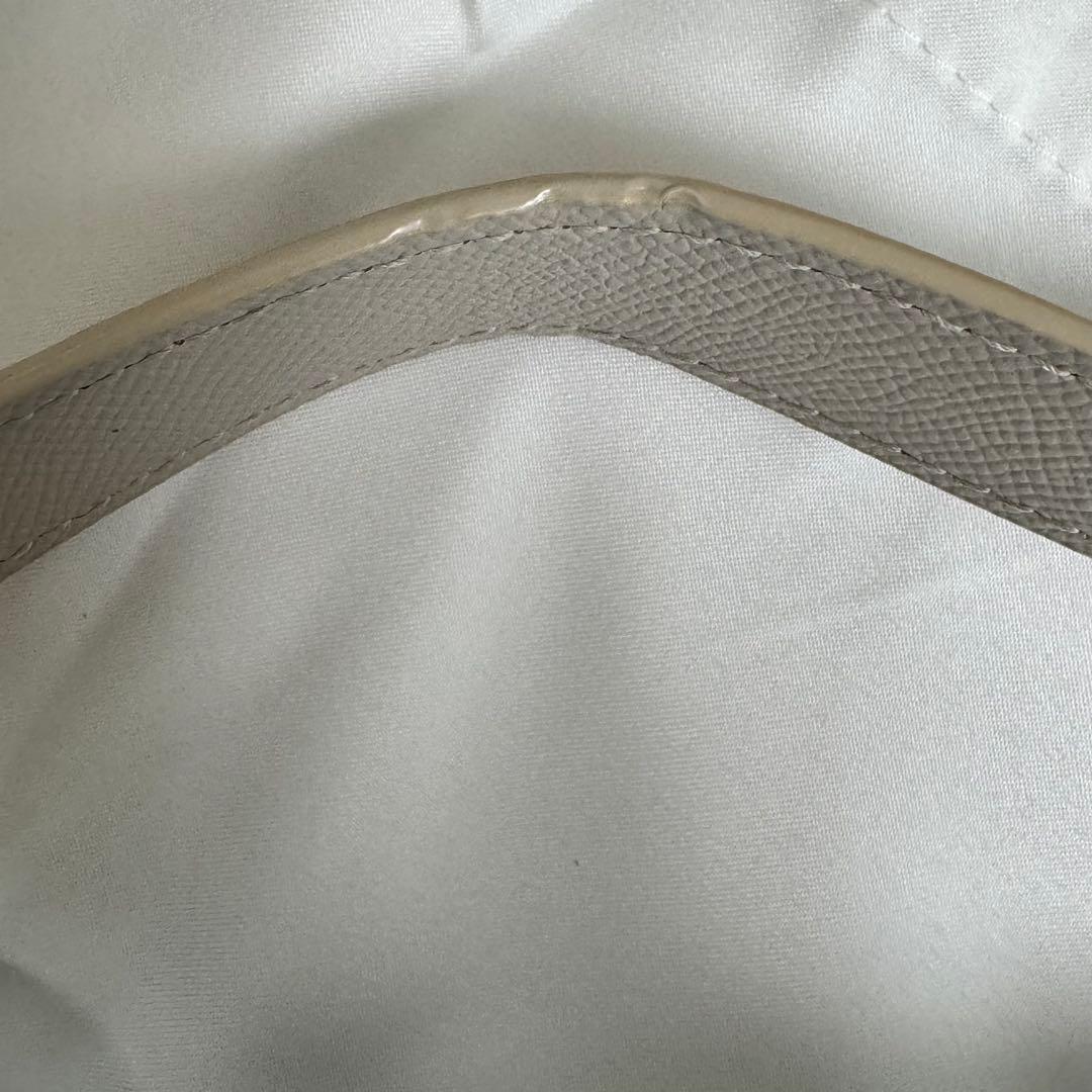 FURLA グレー ベージュバケットバッグ巾着　kym-namです。