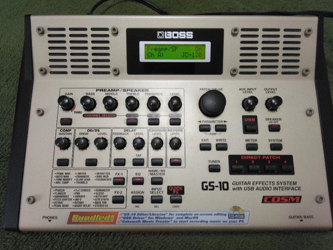 サ*き様 BOSS GS-10 ギター＆ベースエフェクトシステム 美品