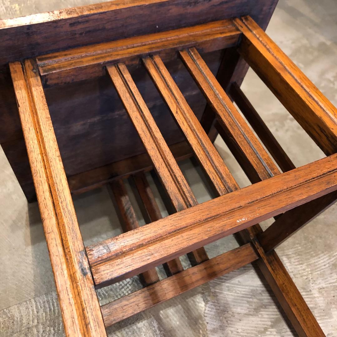 アンティーク 木製サイドテーブル 昭和レトロ 古家具 古道具 レトロ 古家具