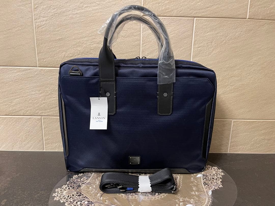 【新品】LANVIN en Bleu　ビジネスバッグ　紺　27,500円