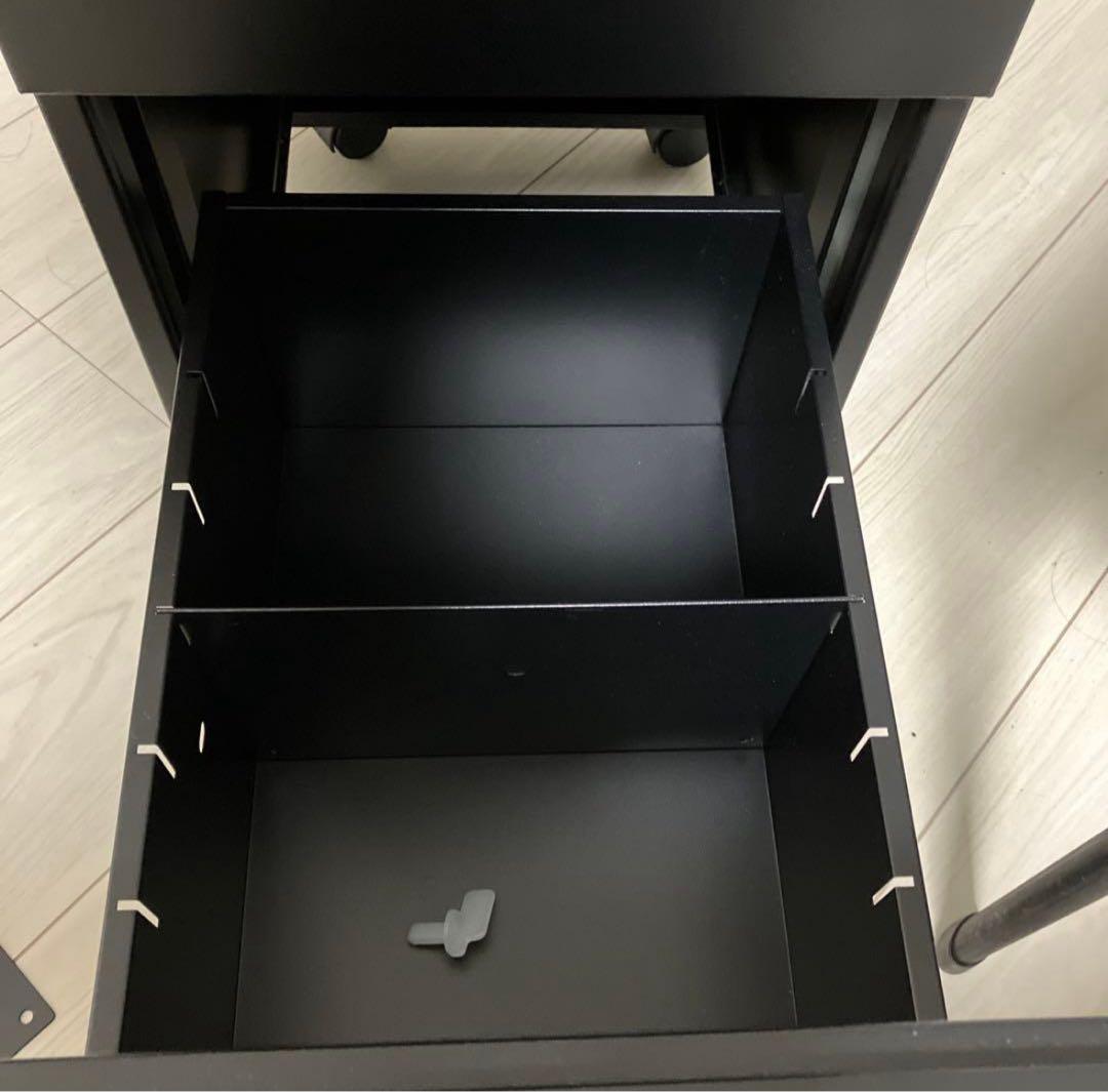 送料込み キャビネット カグクロ ワゴン スリム スモール ブラック