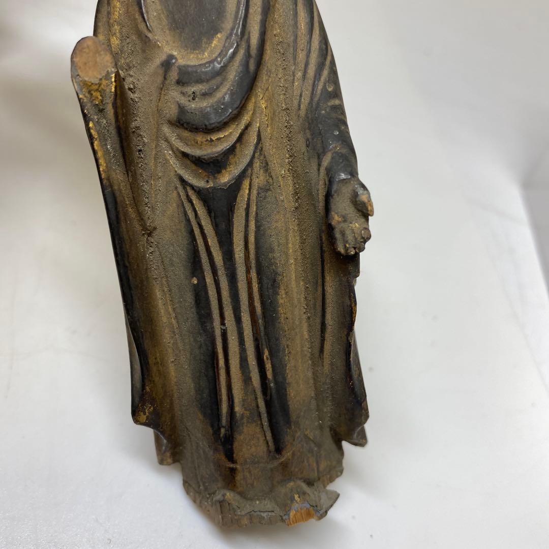 江戸初期 木彫 阿弥陀仏 厨子入 東さ7-1124② - メルカリ