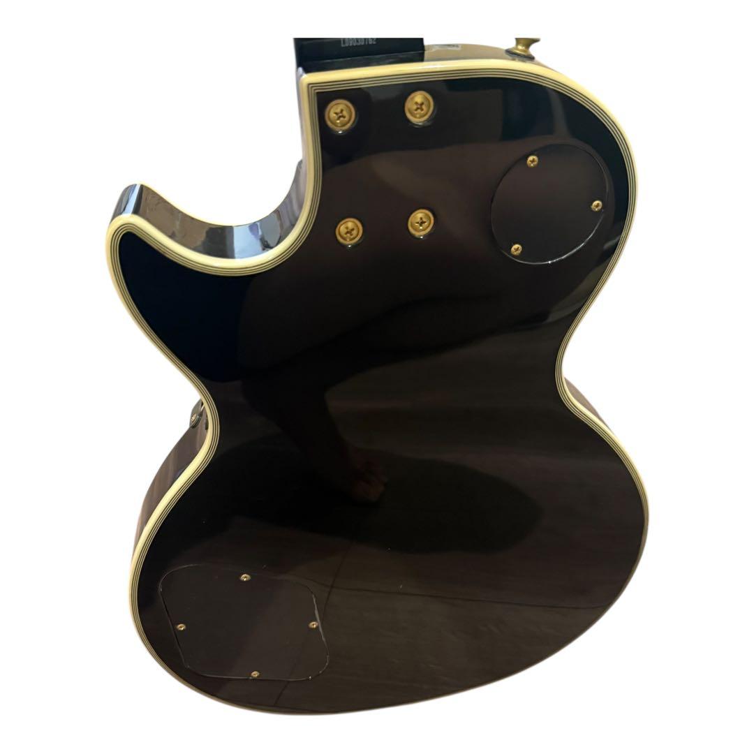 BUSKER'S レスポールカスタム風 エレキギター 黒×金　ぼっちざろっく