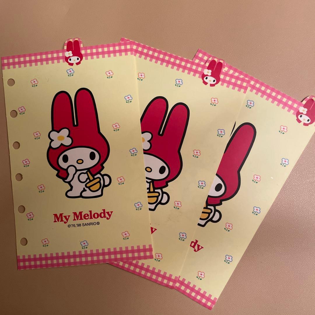 マイメロディ サンリオ 平成レトロ システム手帳リフィル メモ - メルカリ