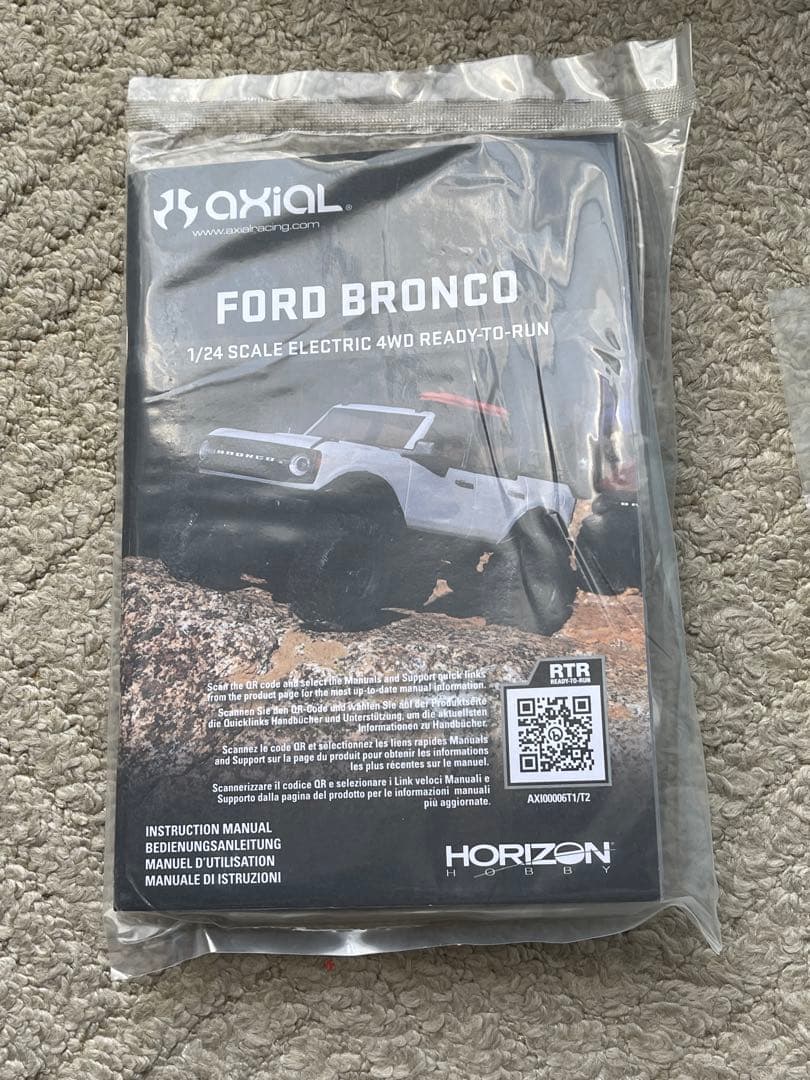 アキシャル1/24 SCX24 2021 フォード ブロンコ 4WD RTR 赤