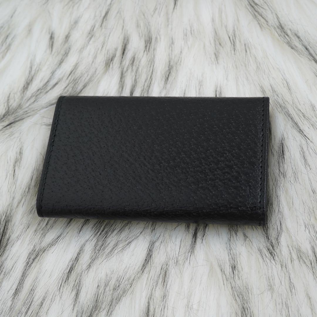 新品未使用品 GUCCI グッチ キーケース レザー ロゴプレート ブラック