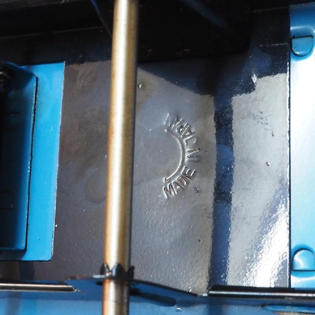 マルサン【ジャイアント三輪ダンプ トラック 赤/水色】ブリキ自動車TIN【箱無】