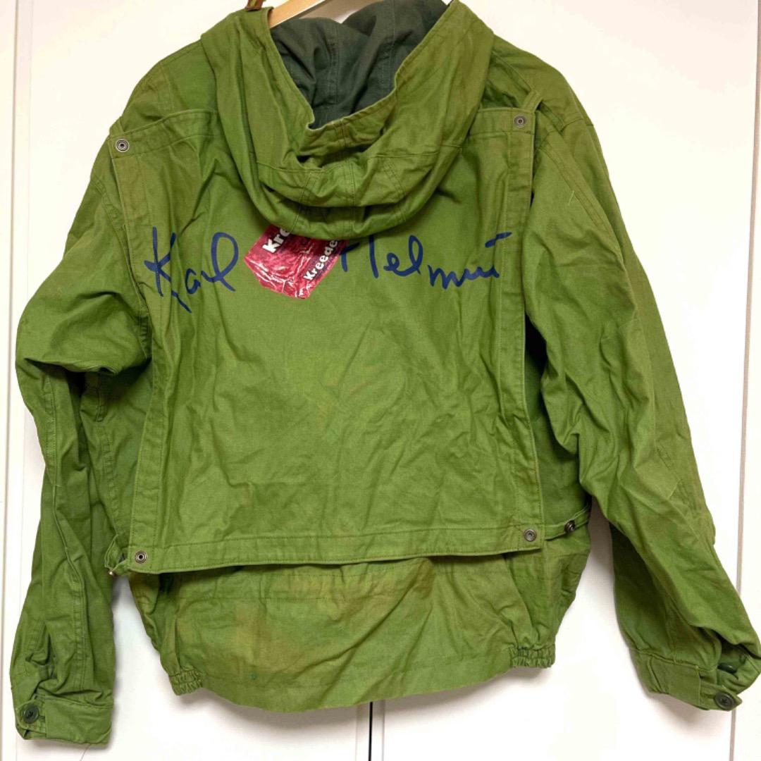 貴重 金子功時代 カールヘルム ガム柄 ゼッケン付き ジャンパー ジャケット