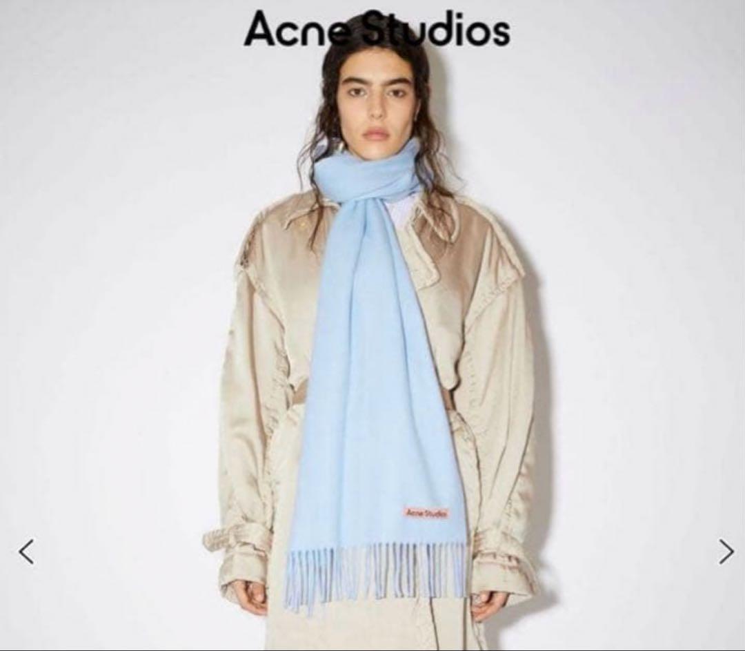 Acne Studios マフラー ライトブルー 水色 Acne Studios ライトブルー