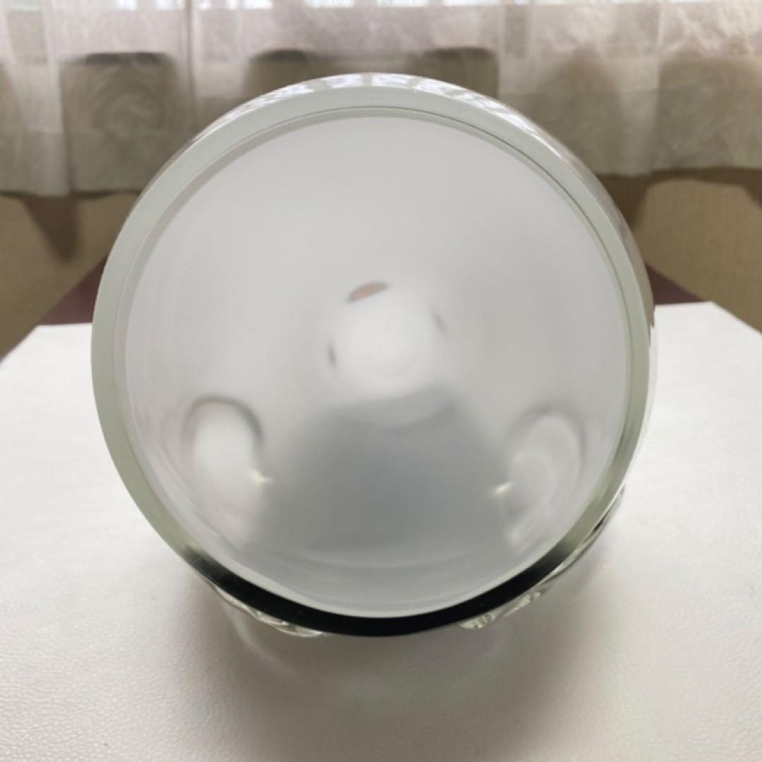 岩津ガラス ペンギン 置物 オブジェ ランプシェード スタンド 工芸品