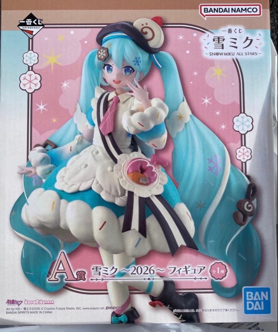 A賞 雪ミク フィギュア 2026 一番くじ 初音ミク パティスリーちゃん