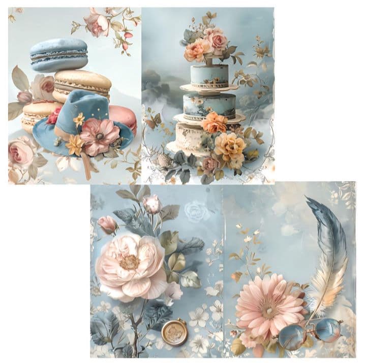 D-110】lien様♡デザインペーパー vintage collage 21