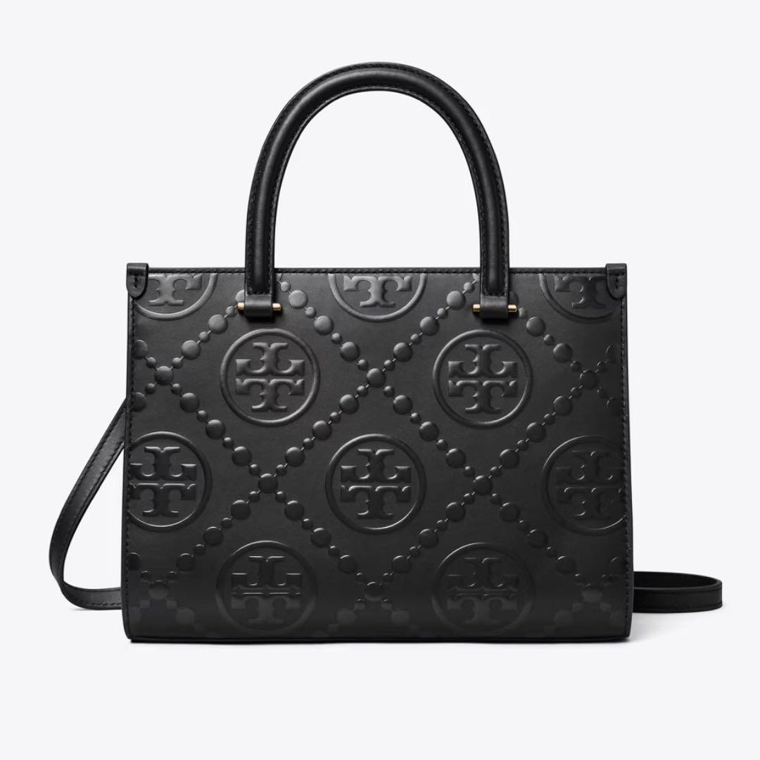 新作入荷✨️】トリーバーチ Tモノグラム トップハンドル エンボス