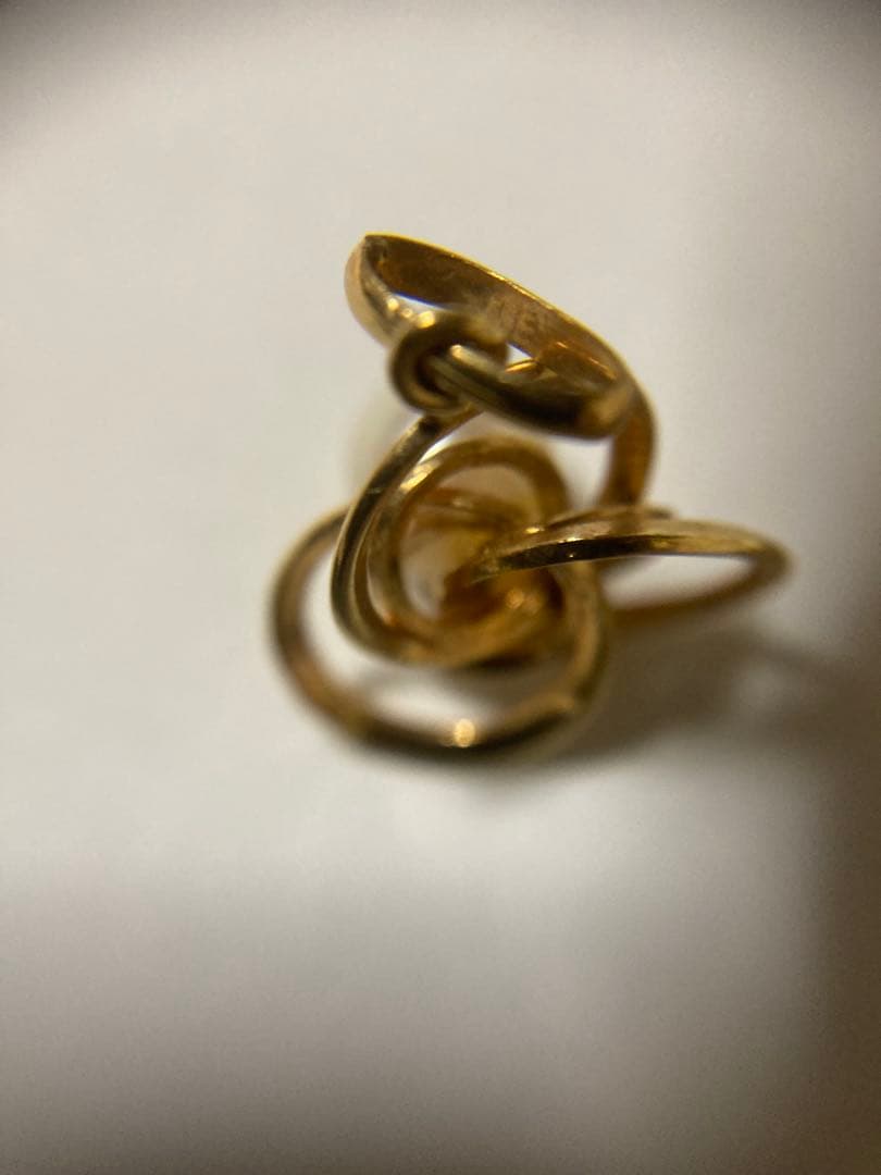 K 18ミニペンダントトップ（真珠） アクセサリー