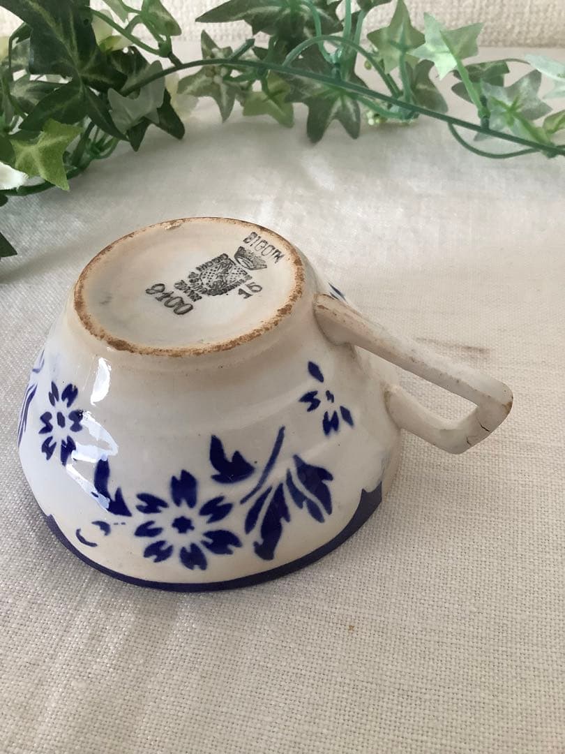 フランスアンティーク カフェオレボウル セット digoin リュネヴィル