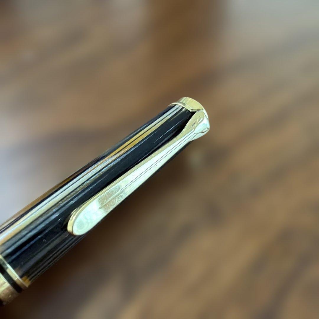 値下げ】限定生産品：スーべレーン茶縞ボールペン