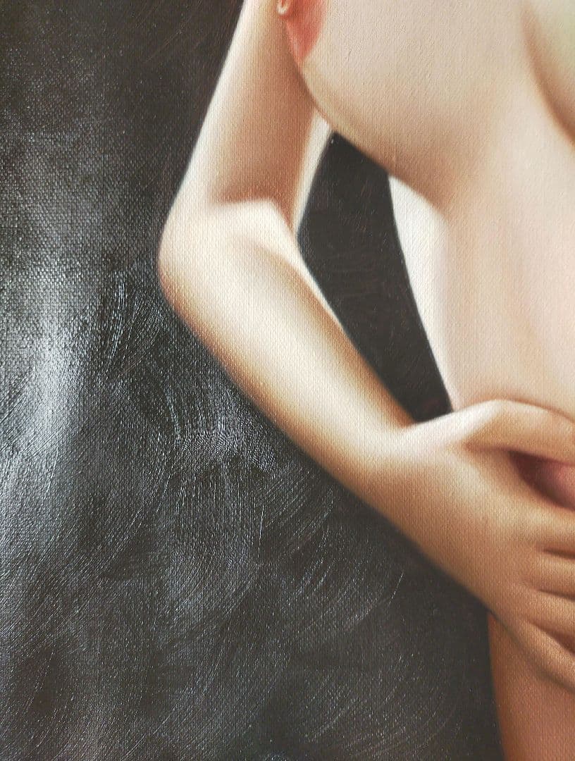 絵画 油彩 アクリルの絵 裸婦 肉筆保証