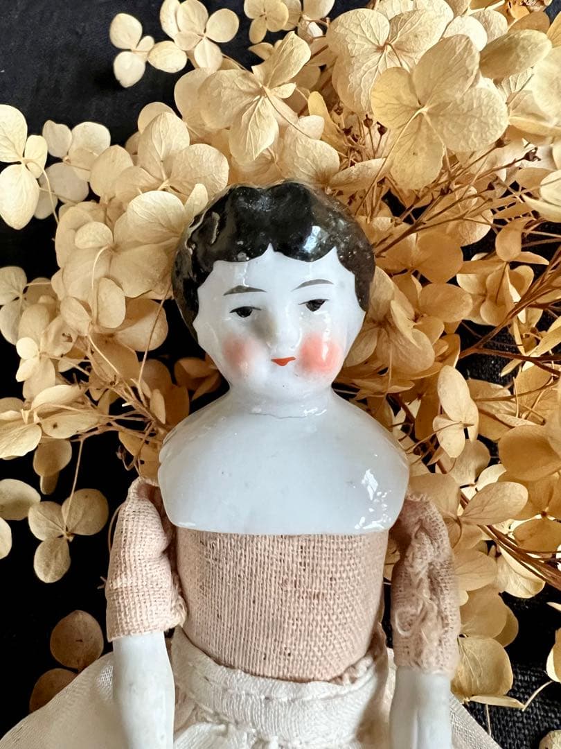 アンティーク チャイナヘッドドール タブリエ 16センチ アナベルおまけ