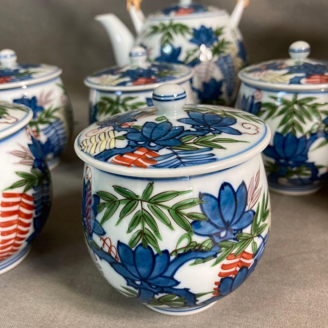 源右衛門】古伊万里の伝統 日本の銘窯 舘林源右衛門作 染錦藤絵