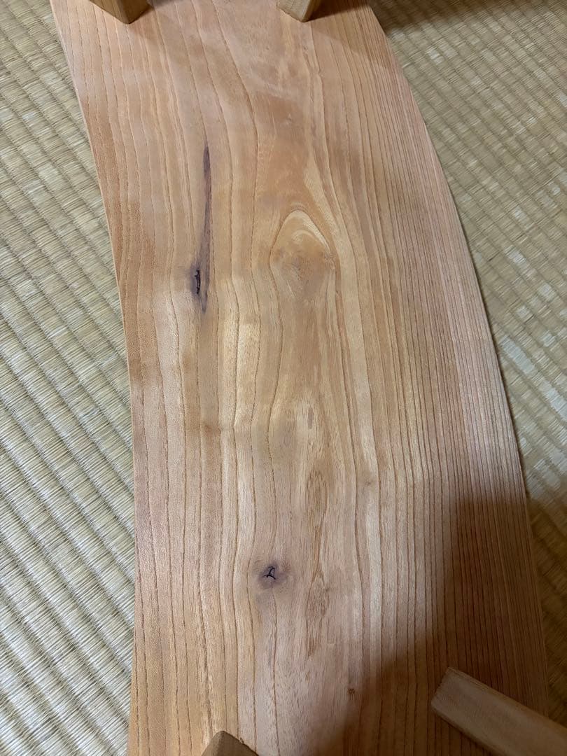 1335建具屋58年のおじいさんの手作り木製サイドテーブル、イス、スツール