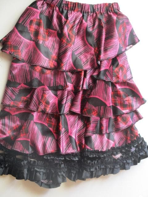 COMME des GARÇONS ,リップ柄フリルスカート