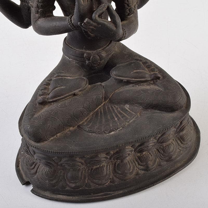 横山　中国　古銅　チベット仏　仏像　M　R9256