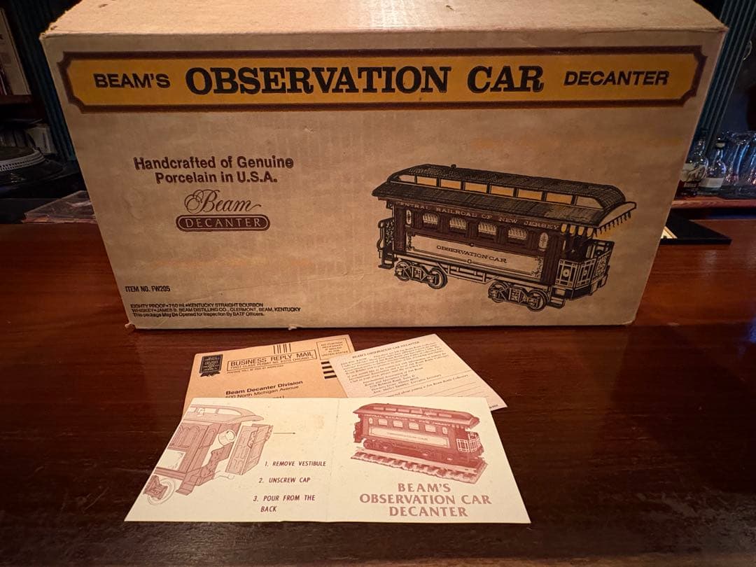 ジムビーム BEAM'S OBSERVATION CAR DECANTER 陶器