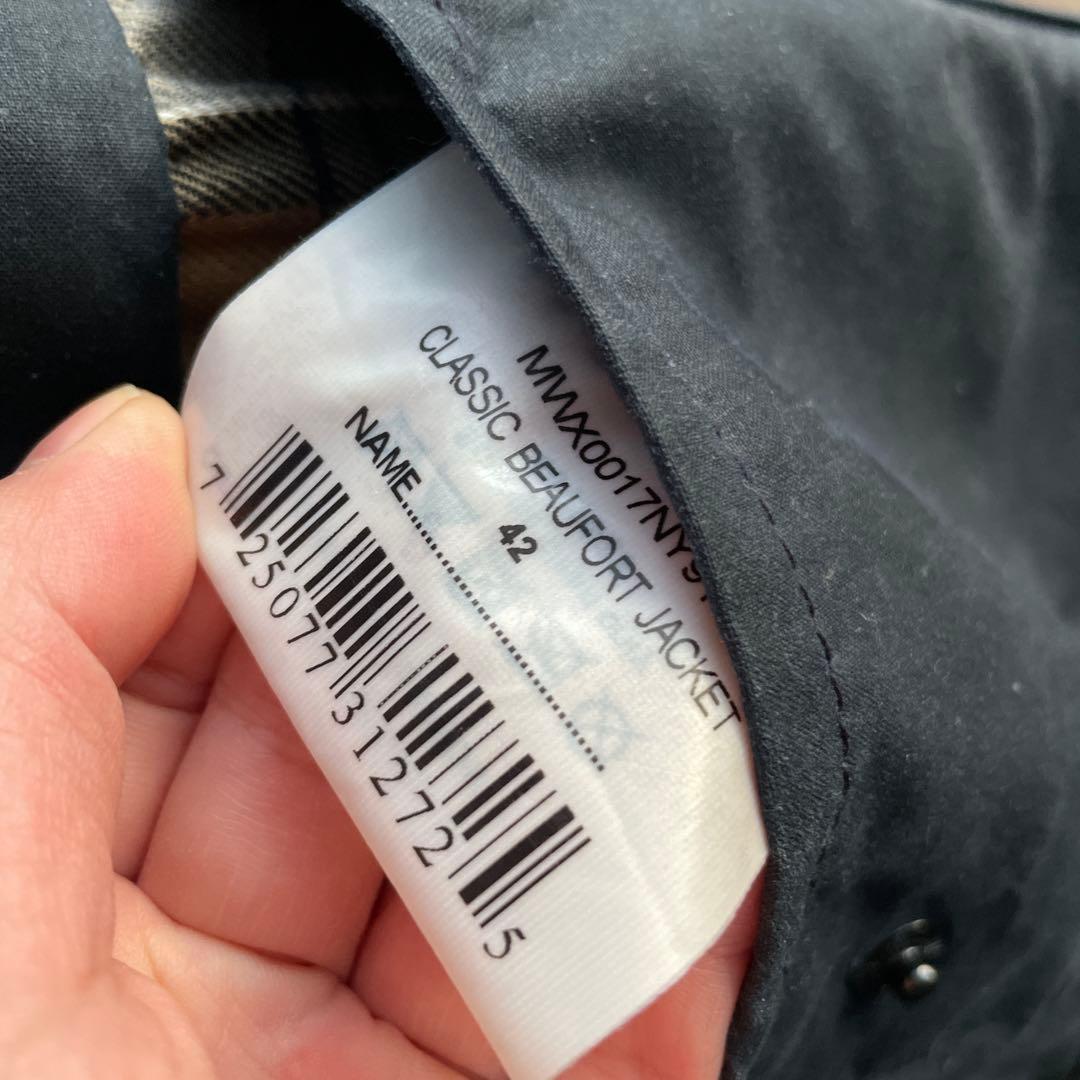⭐︎美品⭐︎ Barbour BEAUFORT 42 ネイビー　00年代　フード新品