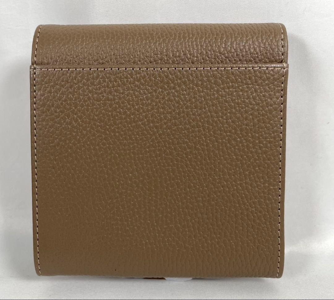 未使用 ATAO アタオ 二つ折り財布 ロトロ トープ 金運上昇 レザー 箱