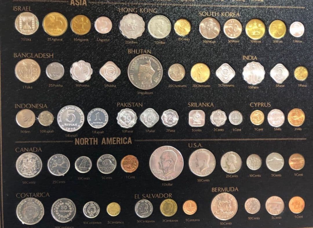 180種 世界のコイン コレクション 外貨銀貨美品