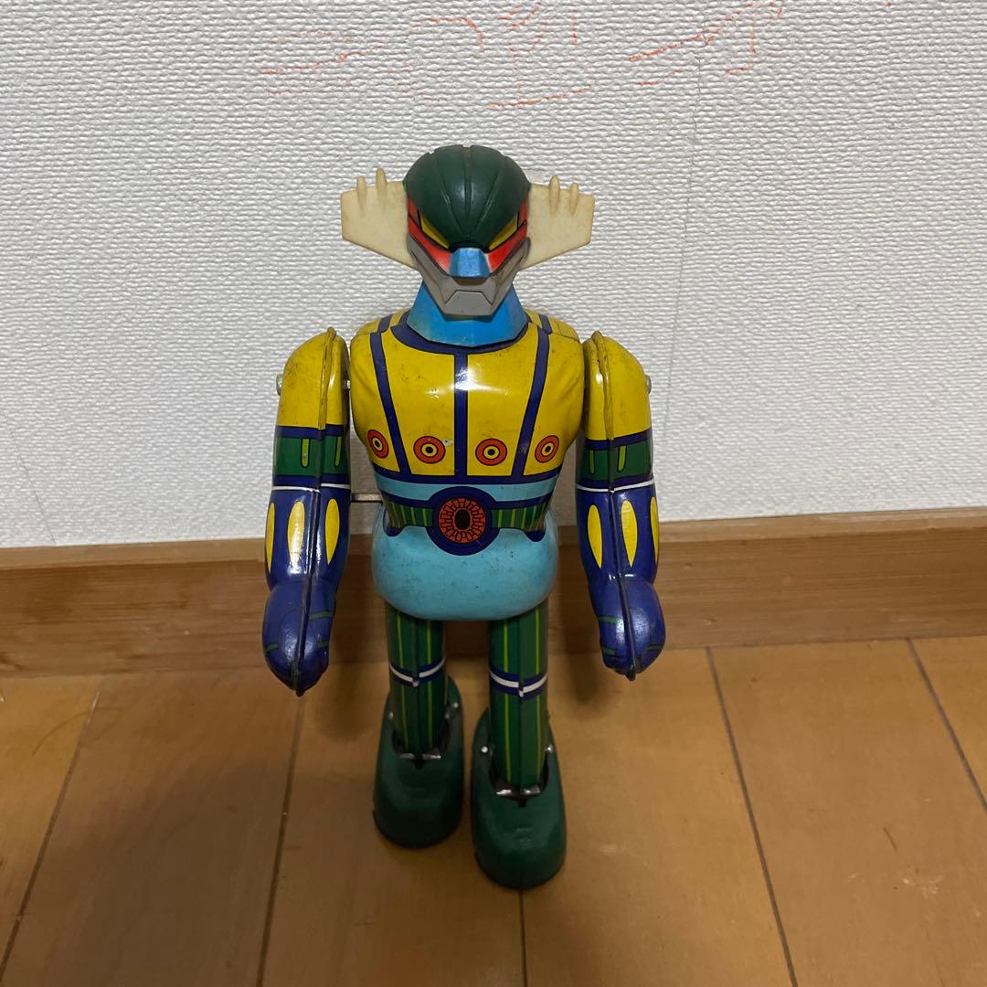 タカラ【鋼鉄ジーグ 】当時物ブリキ ゼンマイ歩行ロボットTIN TOY