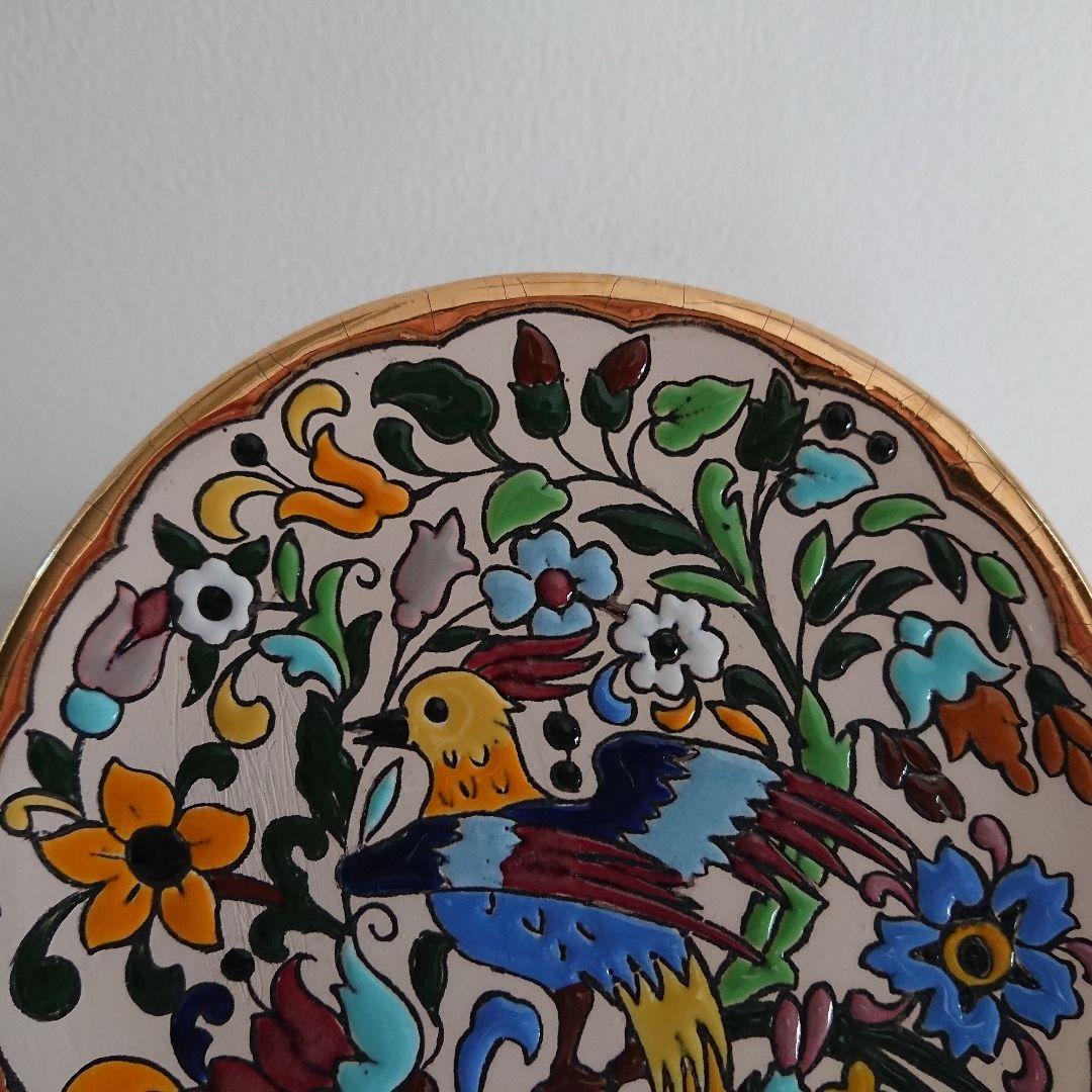 金高騰中】PAIN スペインSEVILLA セビリア焼24k 金彩 飾皿3枚組