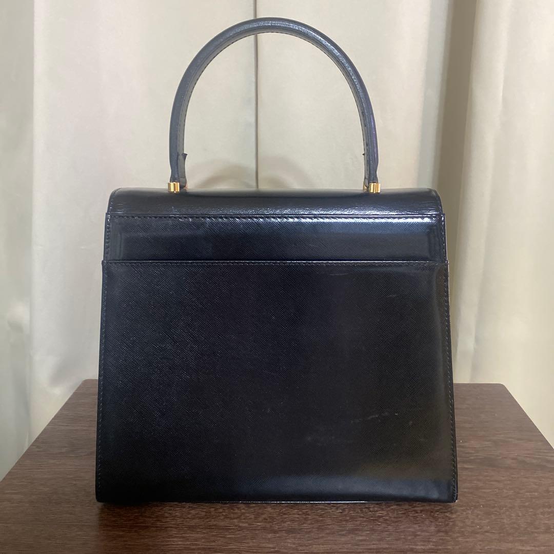 【送料無料】ヴェルサーチ ハンドバッグ フォーマル メデューサ レザー ブラック