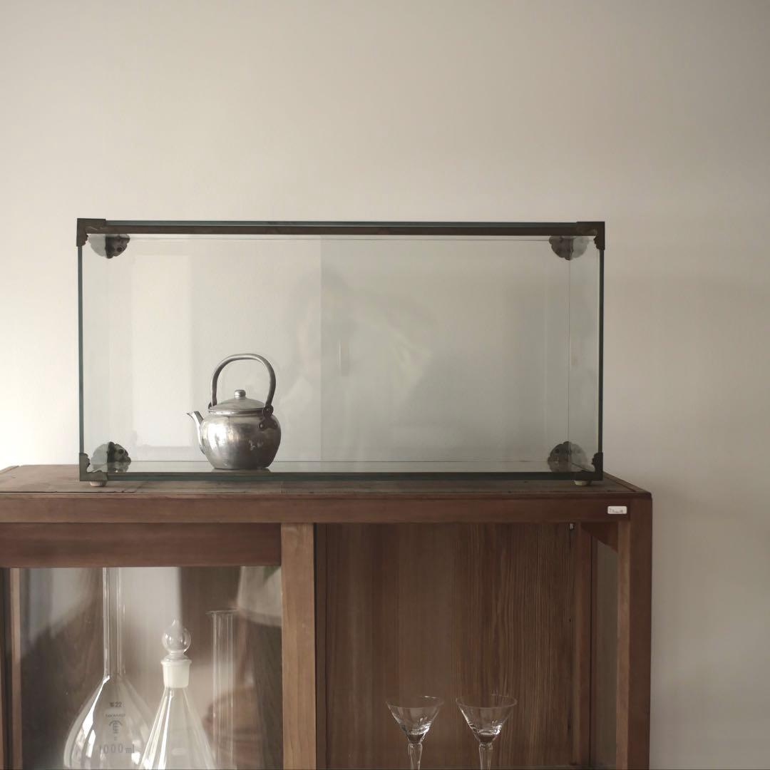 ガラスケース ショーケース 卓上 古家具 古道具 アンティーク 昭和