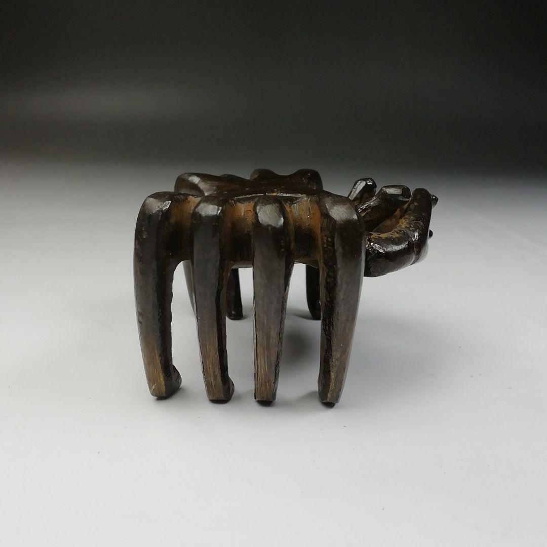 T724 蓋置 『蝋型鋳銅 蓋置』『蟹』『牧田秀雲 作』 共箱 茶道具