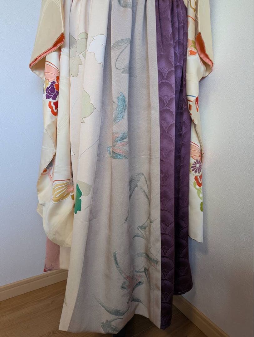 ラ・ソールの端折りが素敵な二部式着物 振り袖二部式
