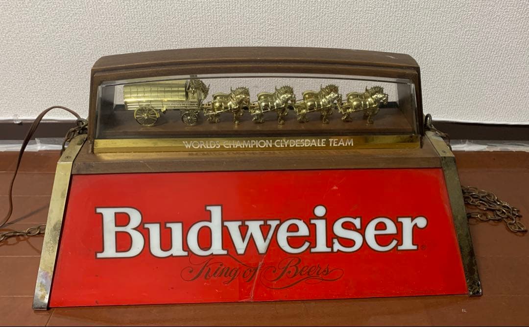 98 バドワイザー ビリヤード ランプ ガレージ ビンテージ 希少