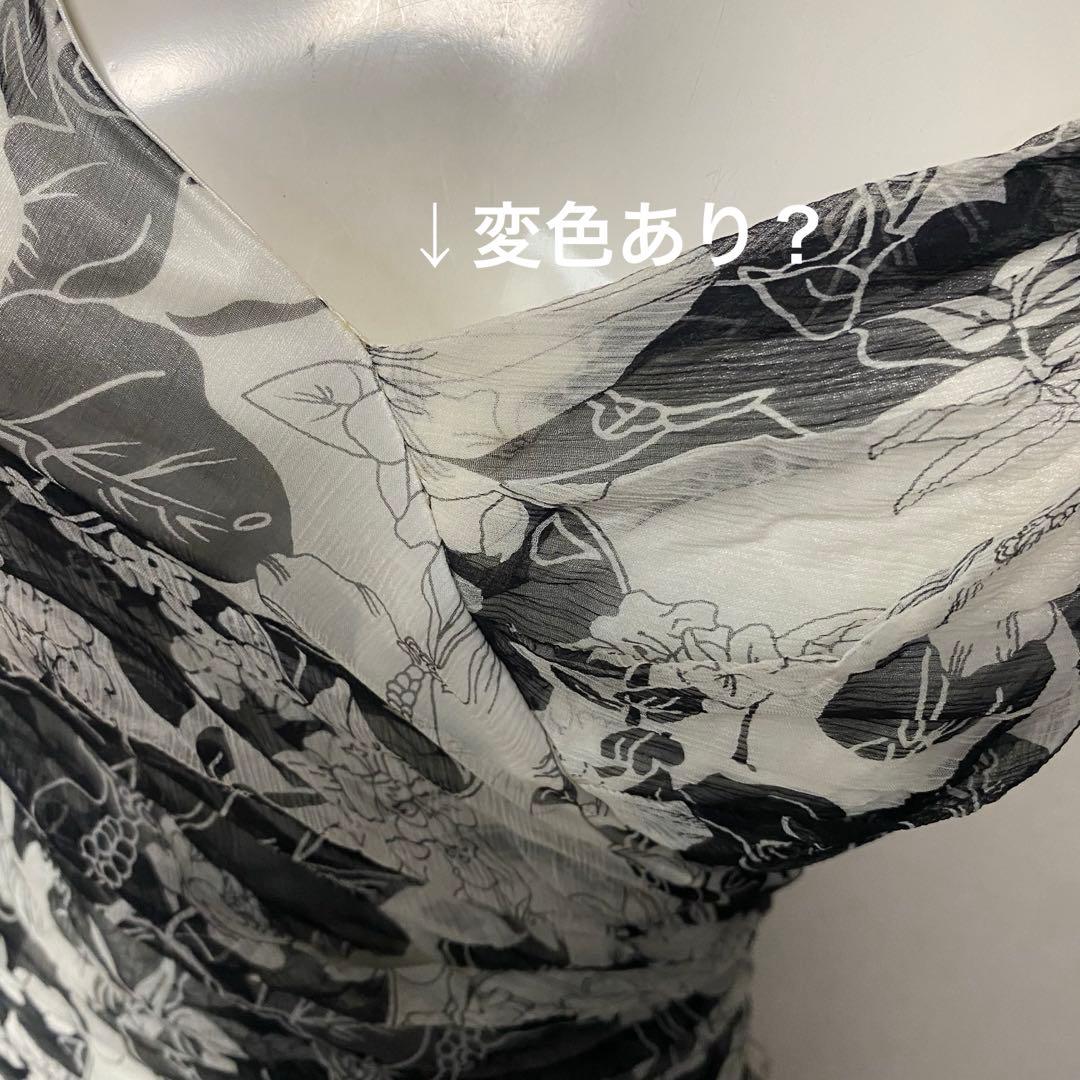 最高級 シルク 100% ジュネビビアン ロングドレス 花柄 マーメイド 演奏会