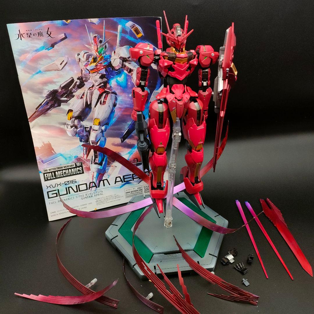 水星の魔女 ガンダムエアリアル フルメカニクス 赤いガンダム 【全塗装