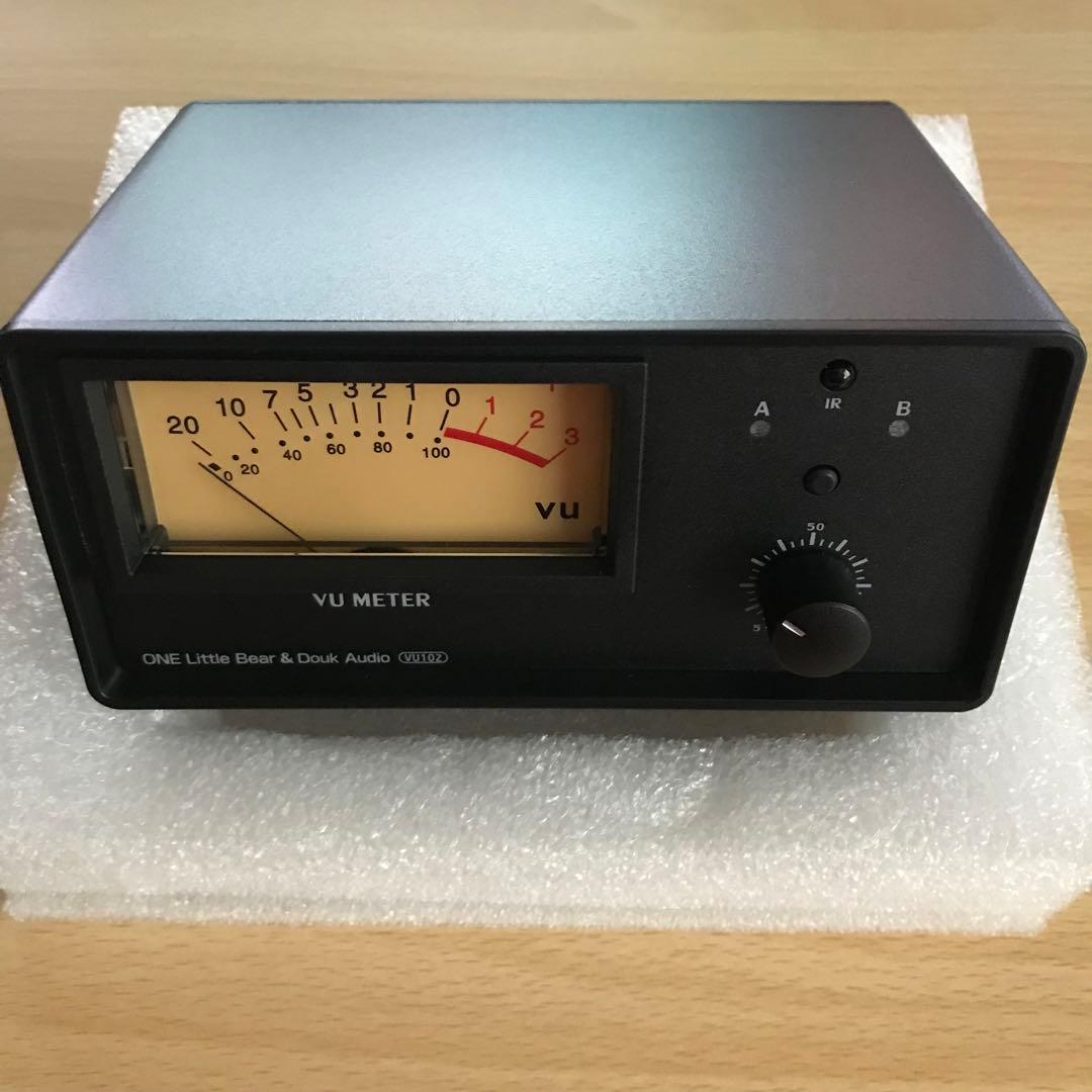 2ゾーンアンプ スピーカーセレクターボックス VUメーター付き オーディオ